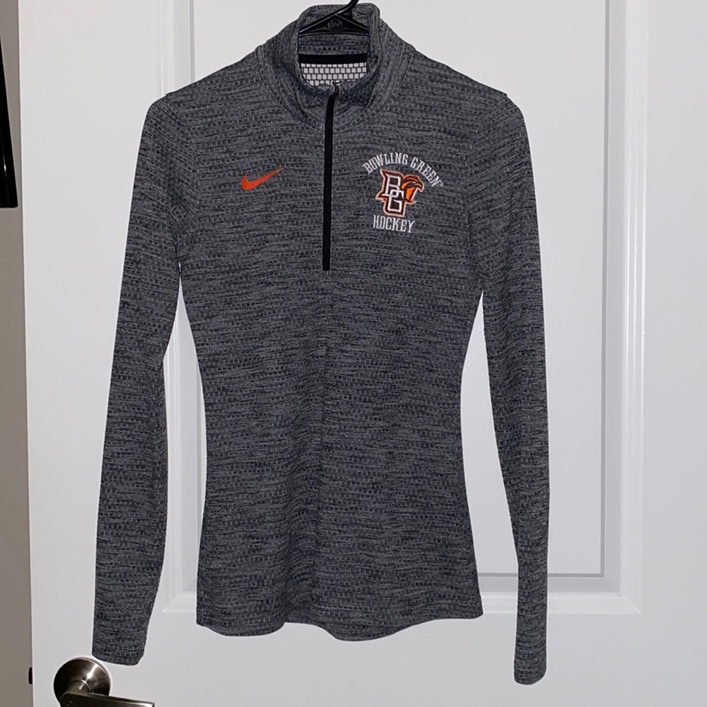 Nike Dri-Fit BGSU Hockey 1/2 Zip - Picture 1 of 2
